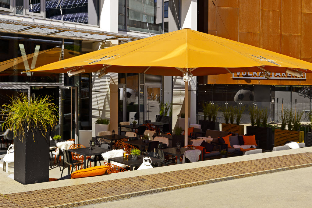 Copyright: Elin Strömberg © 2016 Terrasse på gateplan, Scandic Vulkan